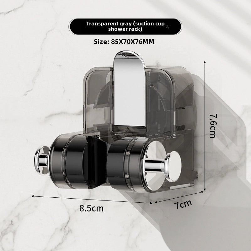 Suction Cup Shower Bracket Removable Bathroom Bathroom Shower Head Holder Adjustable Moisture-proof Shower Rack