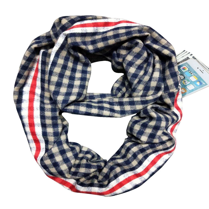 Women's Classic Style Color Block Imitation Cashmere Scarf
