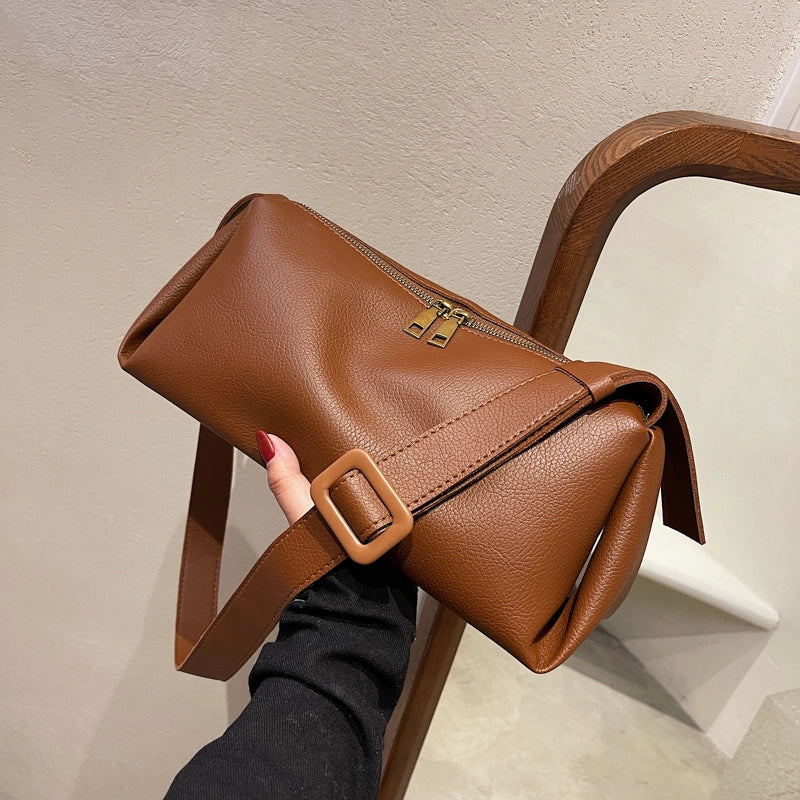 Popular Temperament Underarm Bag Fashion Simple Ladies Bag New Bags Commuter Shoulder Soft Leather Cross-Body Bag