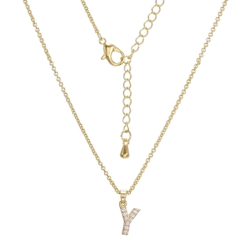 Brass Cable Chain Letter Necklace