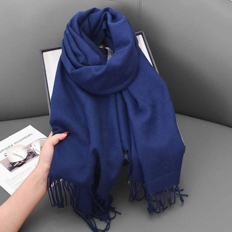 Women's Basic Solid Color Polyester Scarf