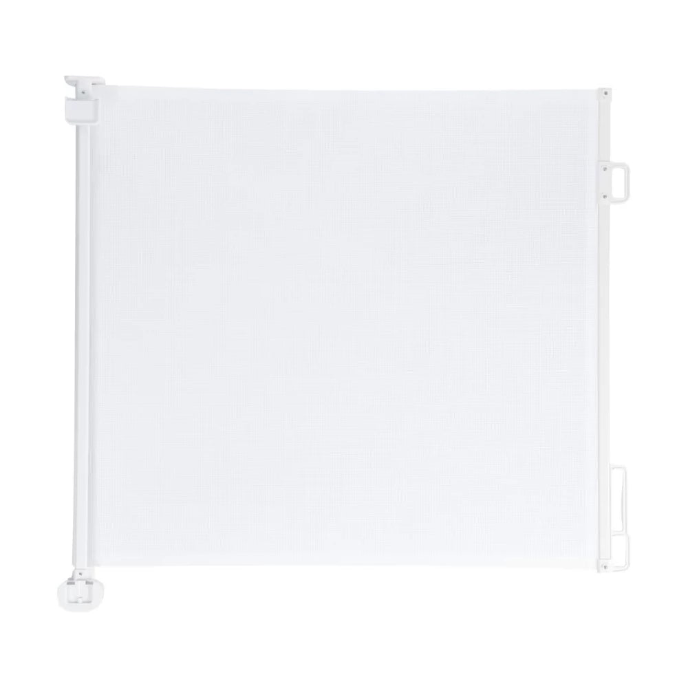 Retractable Safety Gate Fence For Pets And Kids - White
