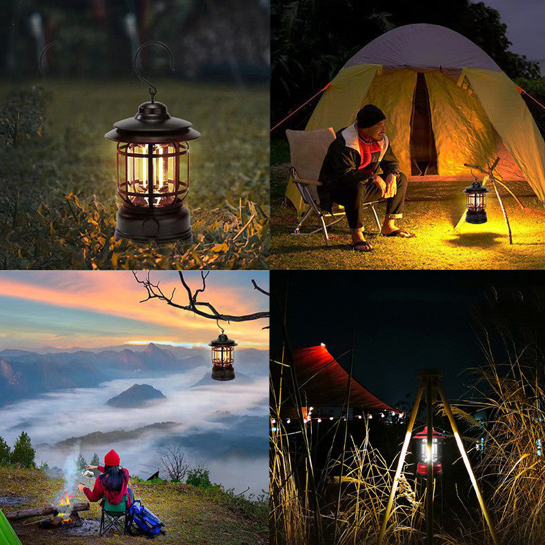 Retro Camp Lantern - USB Rechargeable