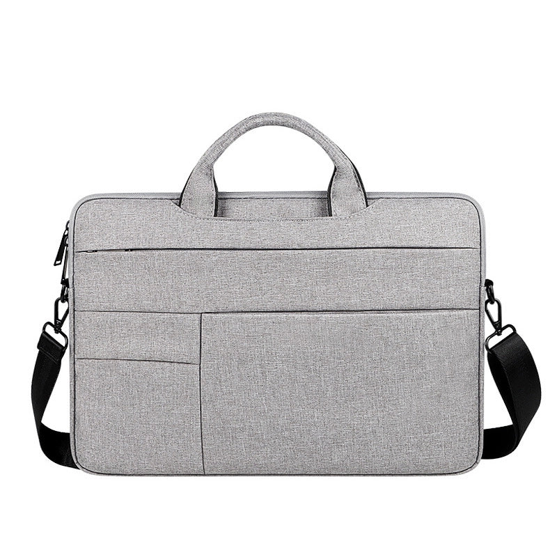Unisex Oxford Cloth Solid Color Basic Classic Style Square Zipper Laptop Bag