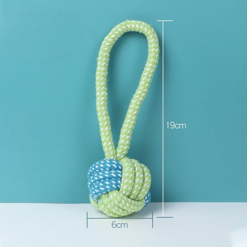 dog rope knot toy for grinding teeth and durable chewing