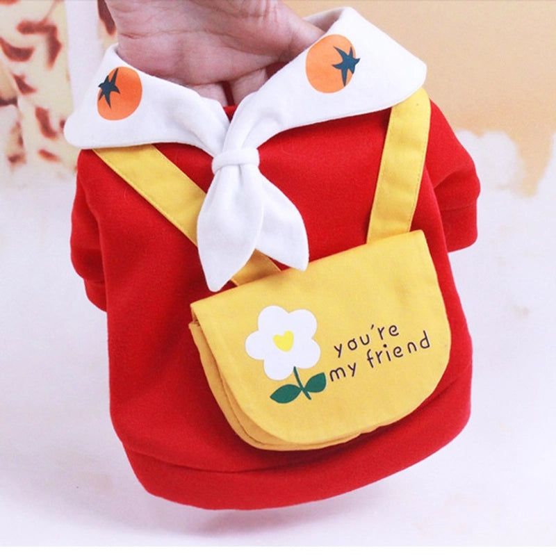 Cute Small Dog Clothes Spring Autumn Collection For Corgi  Bulldog Teddy Bichon Puppies Kittens Thin Pet Outfits