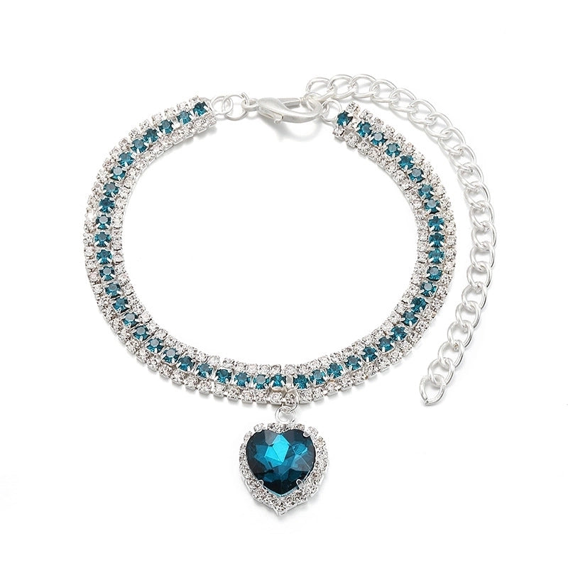 Luxurious Rhinestone Heart Shape Pet Collar
