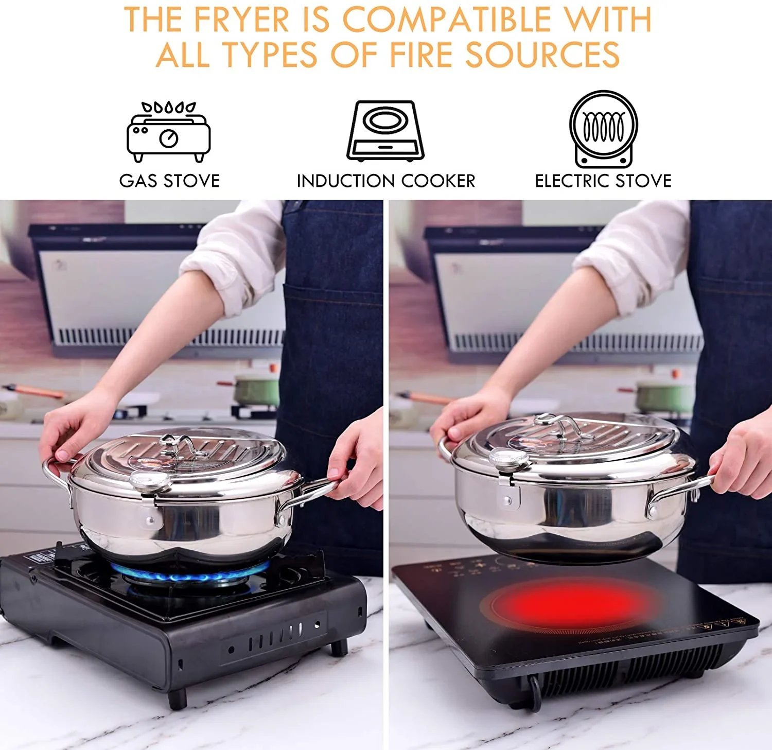 2023 Hot Sale—Stainless Steel Deep Frying Pot & Free shipping