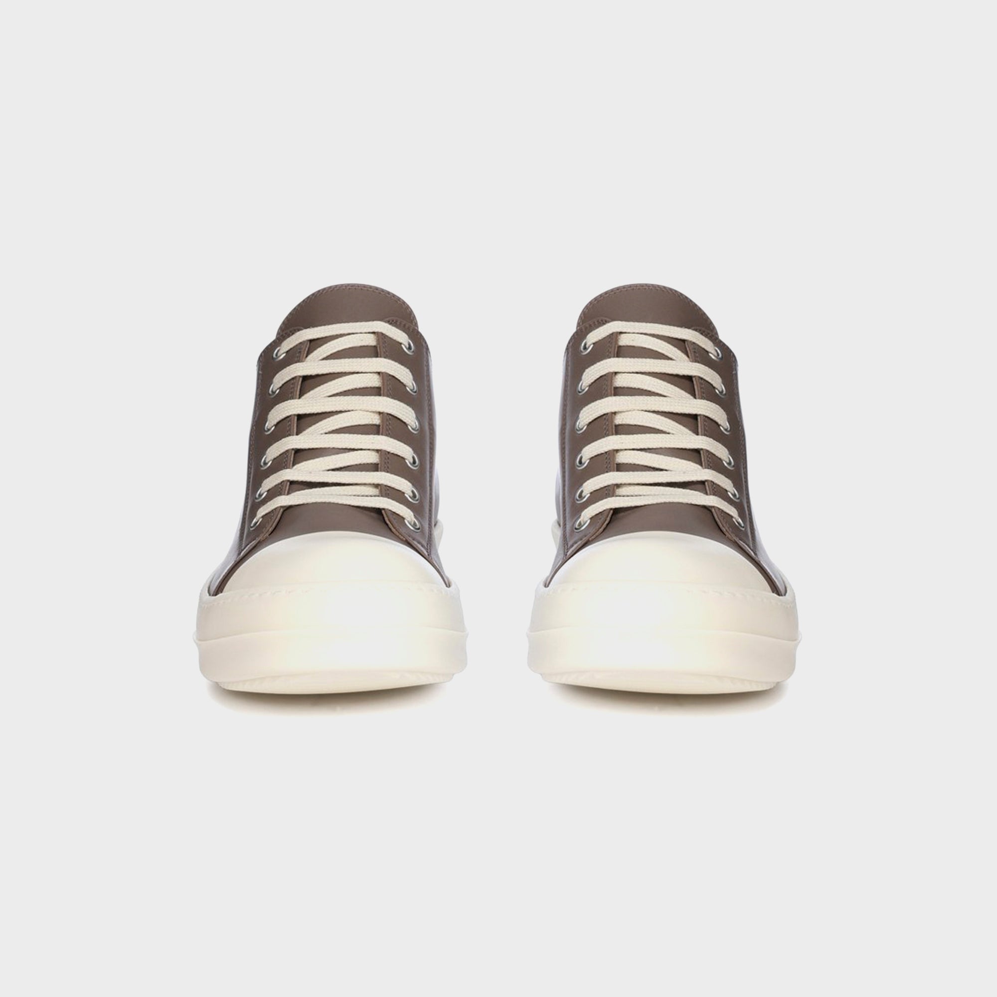 Rick Owens Low Sneakers Scarpe in Pelle - Dust / Milk / Milk