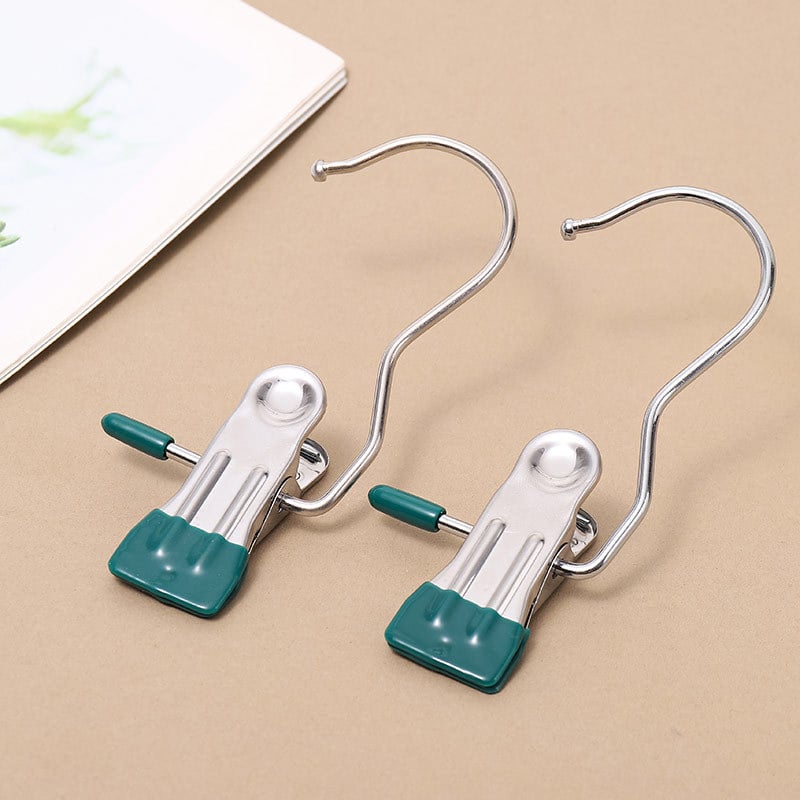 (2024 New Arrival 49% OFF )Anti-Rust Clip-Space Saving Clothespin Hook