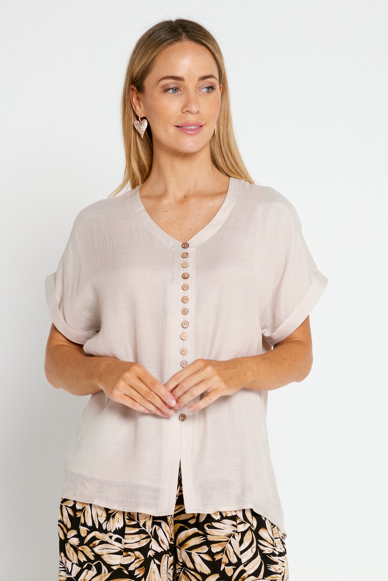 Gemma Top - Pink Beige