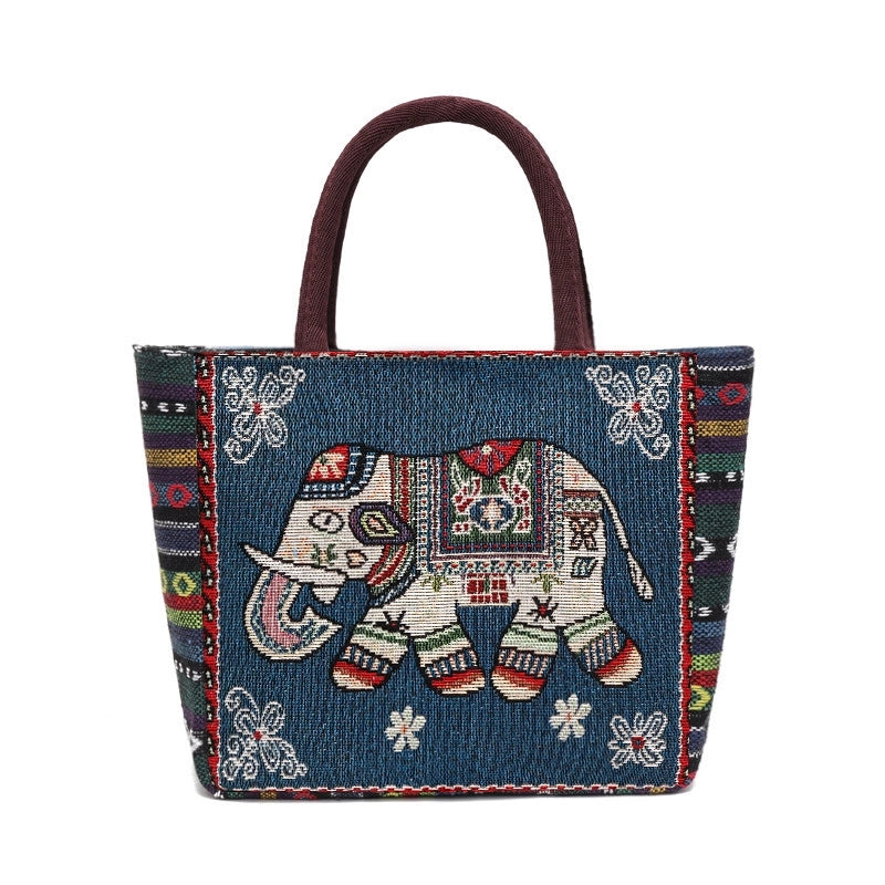 Women's Vintage Style Butterfly Polyester Shopping Bags
