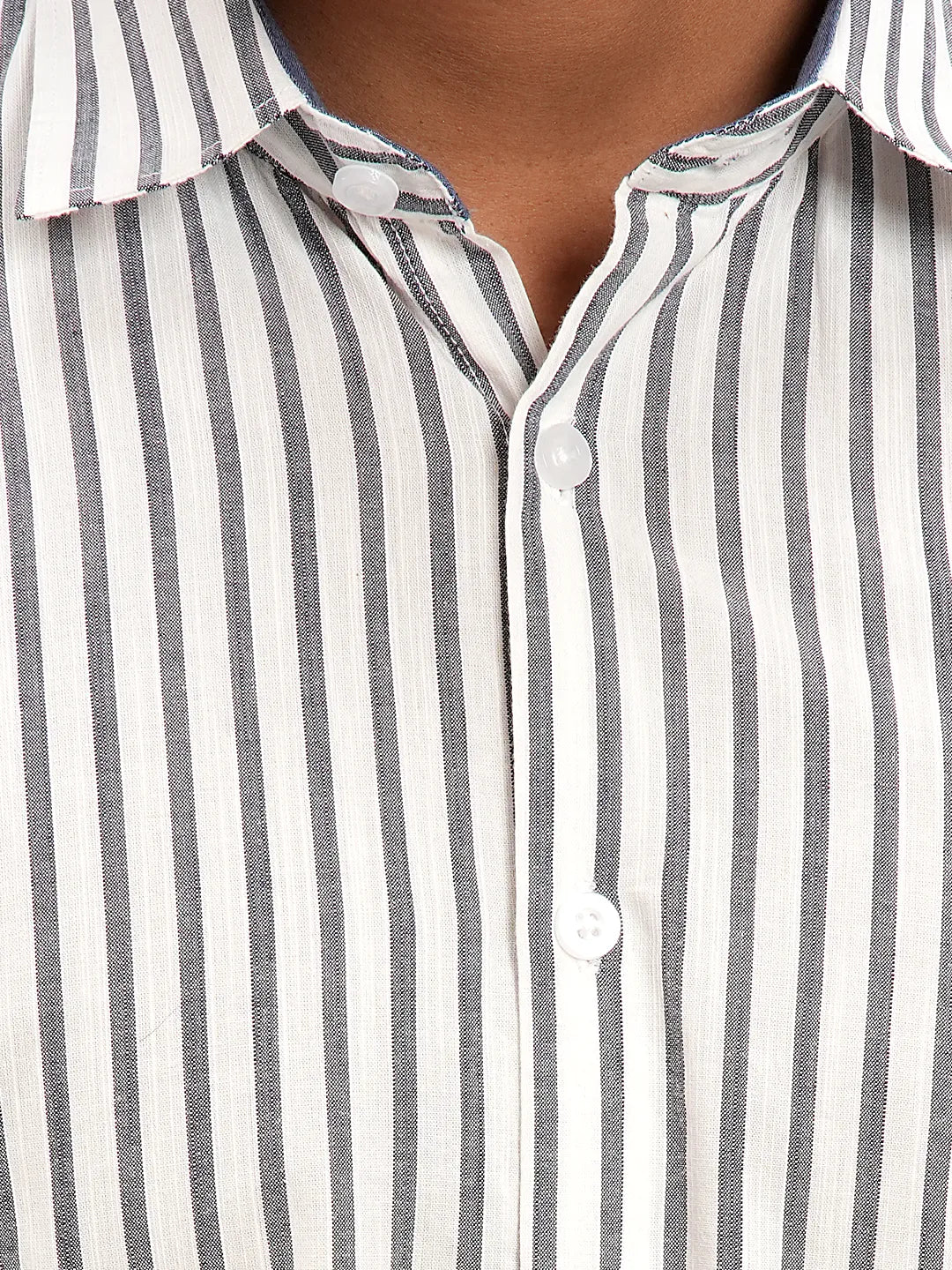 Men's Ash Stripe Full Sleeve Casual Shirt