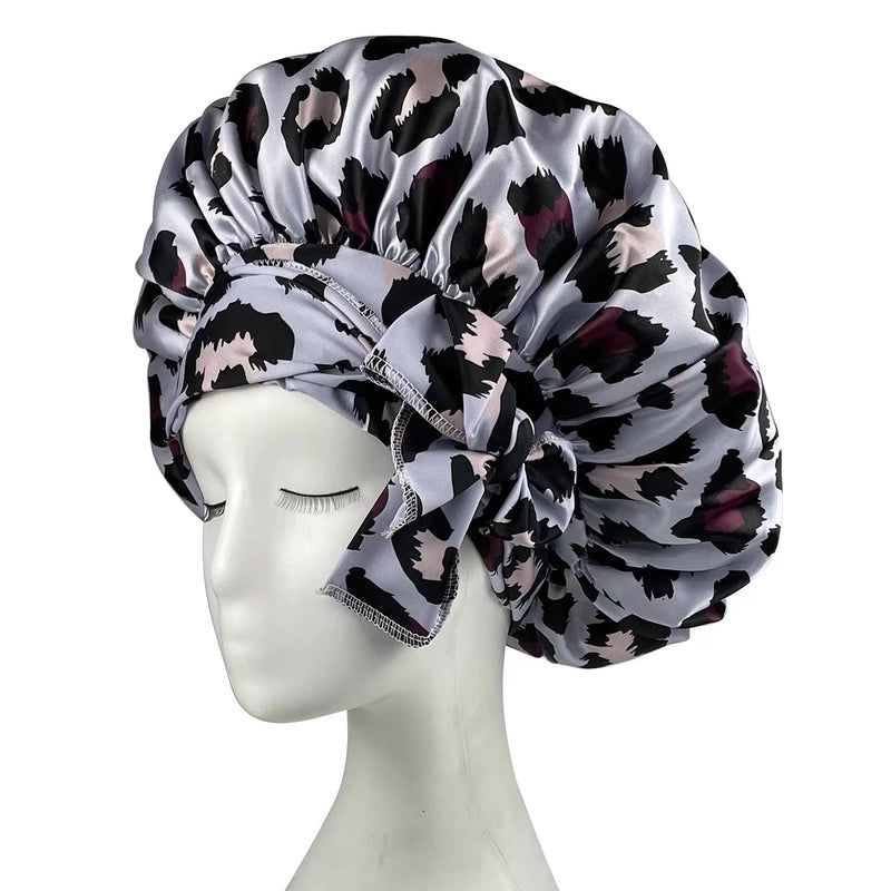 Women's Vintage Style Classic Style Leopard Eaveless Nightcap