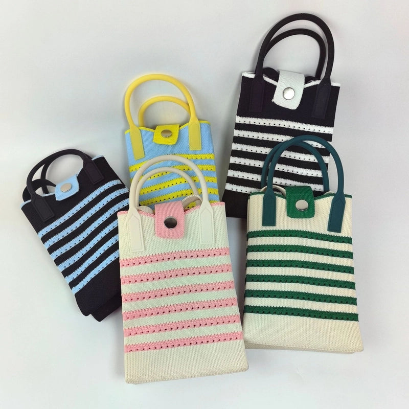 Women's Polyester Color Block Streetwear Square Hidden Buckle Handbag
