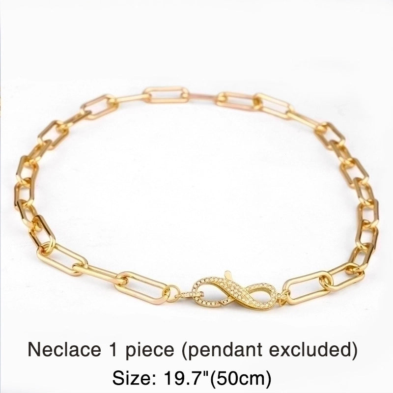 Copper Plating Geometric Necklace