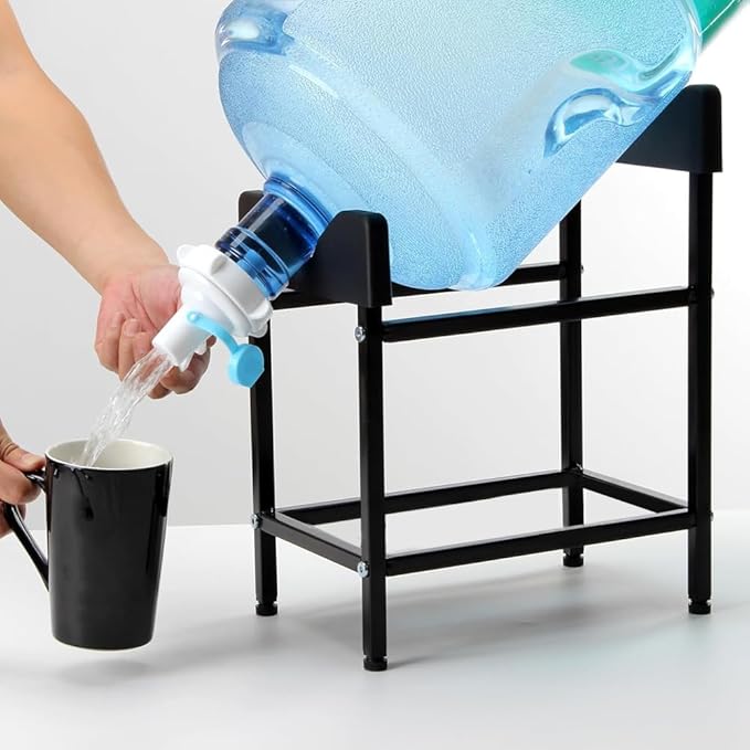Water Bottle Holder. Water Dispenser Stand with Dispenser Valve
