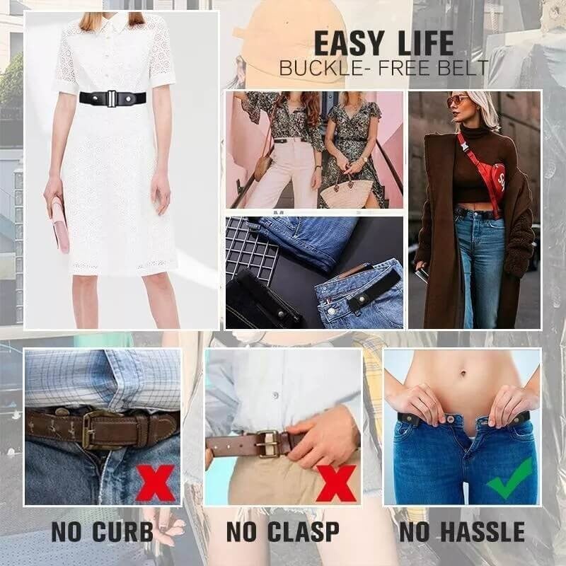 🔥BUY MORE SAVE MORE🔥- Buckle-free Invisible Elastic Waist Belts