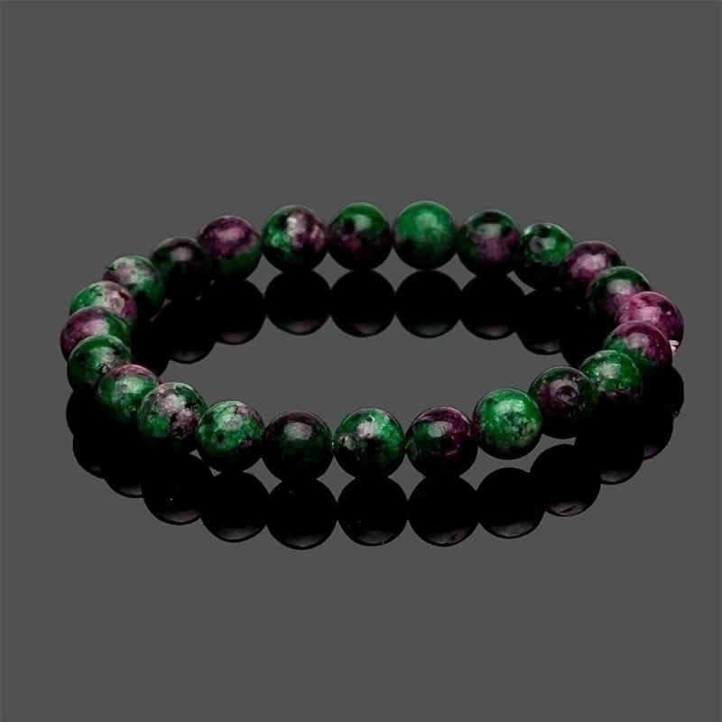 2 Pieces Natural Volcanic Stone Bracelet White Turquoise Jadeite Yellow Tiger Eye Beaded Bracelet