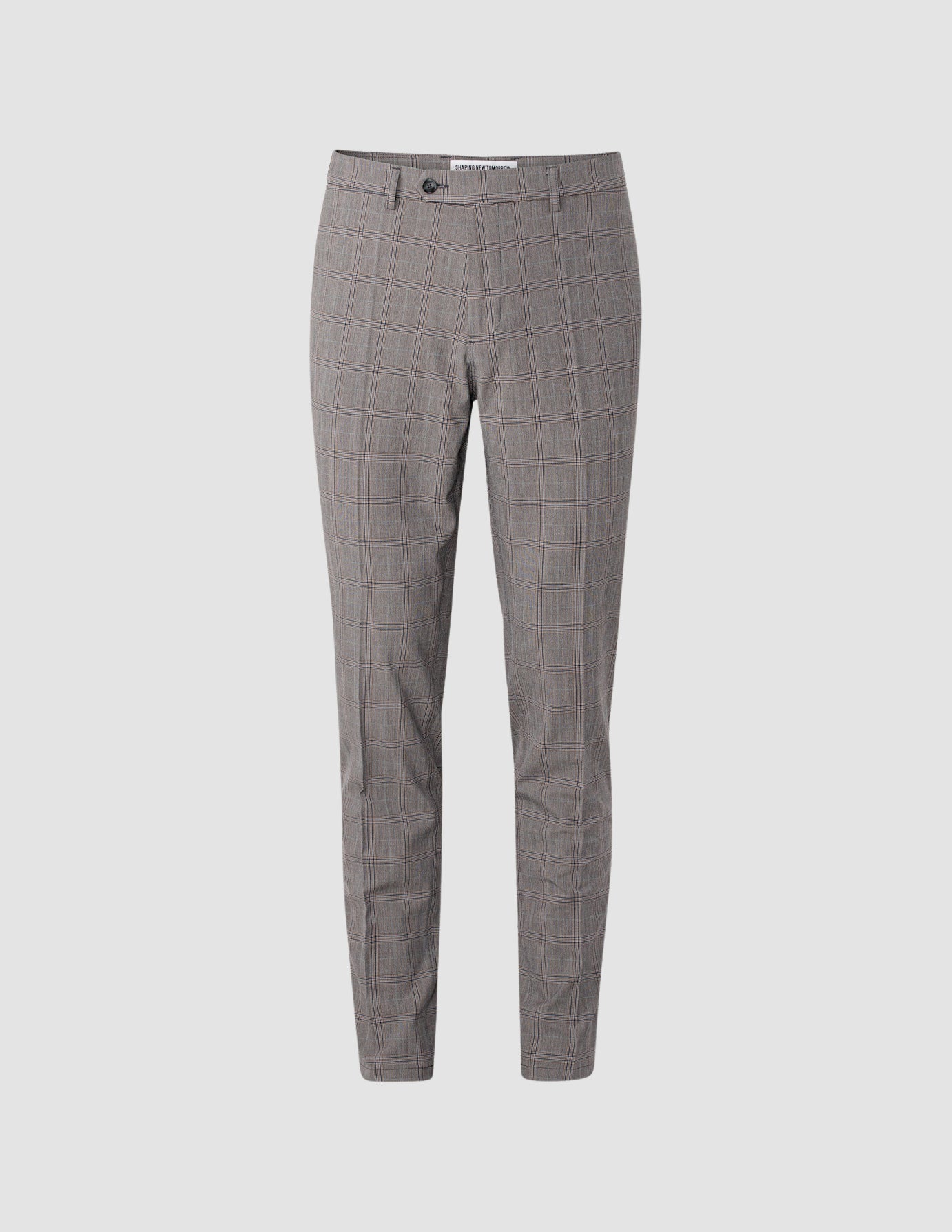 Suit Checked Pants Regular Sterling Grey