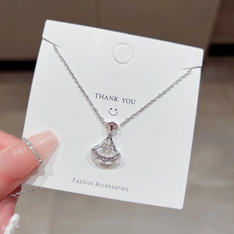 2 Pieces Minimalist Classic Style Geometric Titanium Steel Plating Pendant Necklace