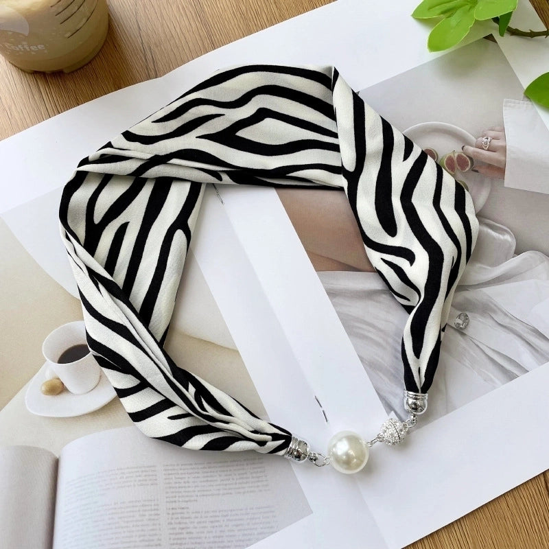 Women's Casual Color Block Imitated Silk Silk Scarf
