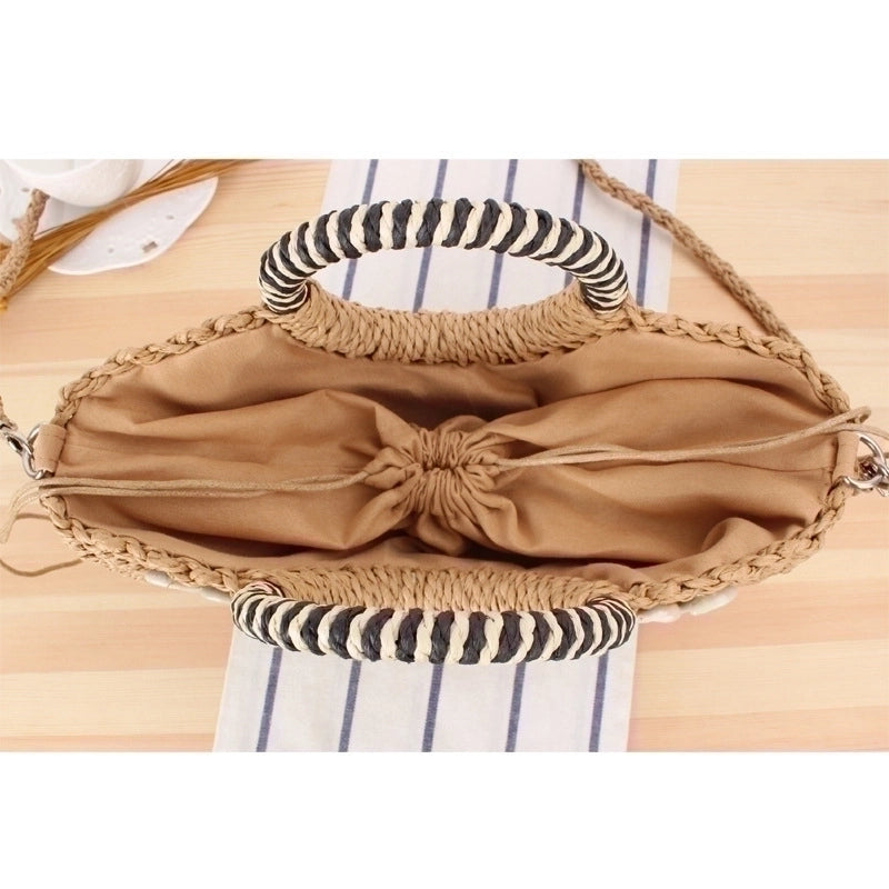 Women's Medium Spring&summer Straw Vacation Straw Bag