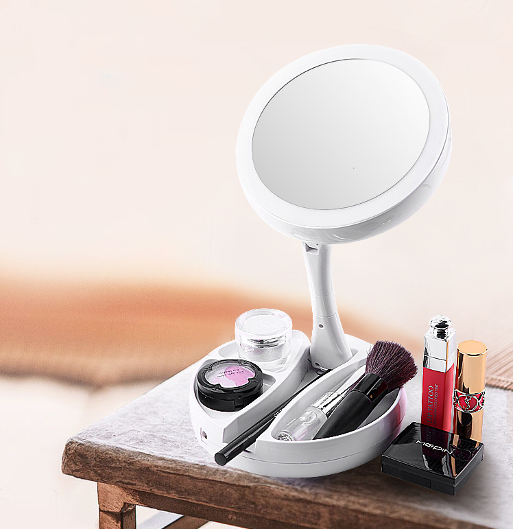 MAGNIFYING TABLE TOP LED MIRROR