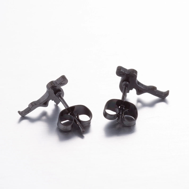 Minimalist Geometric Plating 304 Stainless Steel No Inlaid 18K Gold Plated Earrings