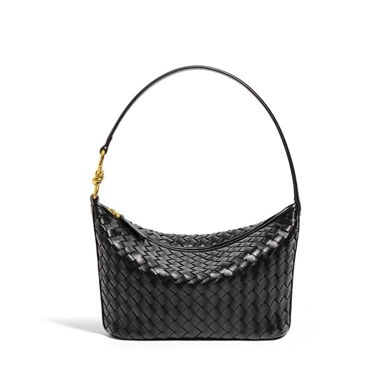 Women's Medium All Seasons Pu Leather Solid Color Basic Square Zipper Shoulder Bag