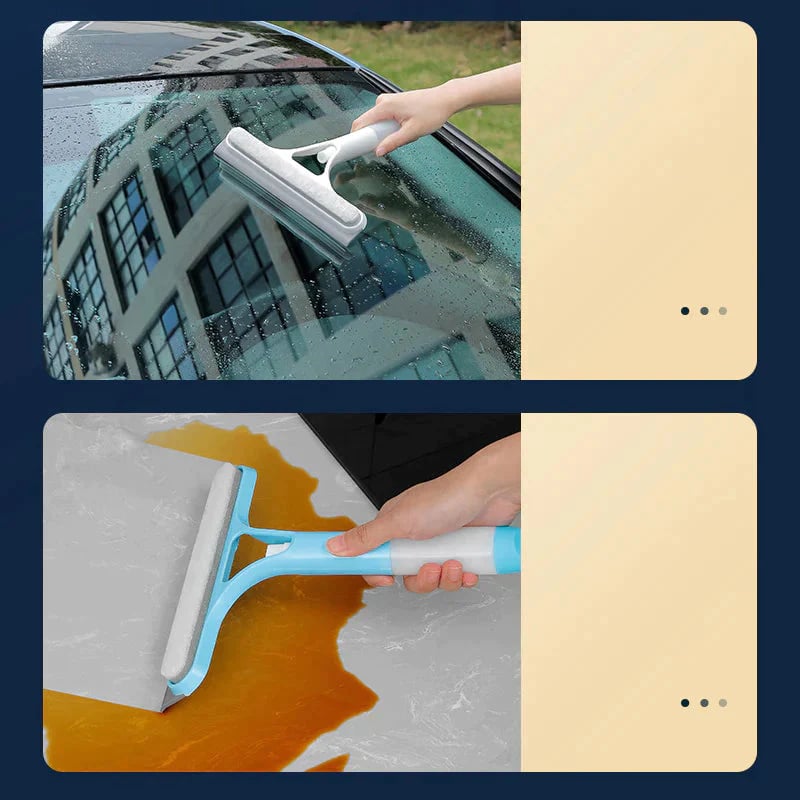 ⚡Last Day 49% OFF⚡3-in-1 Window Squeegee with Sponges and Spray