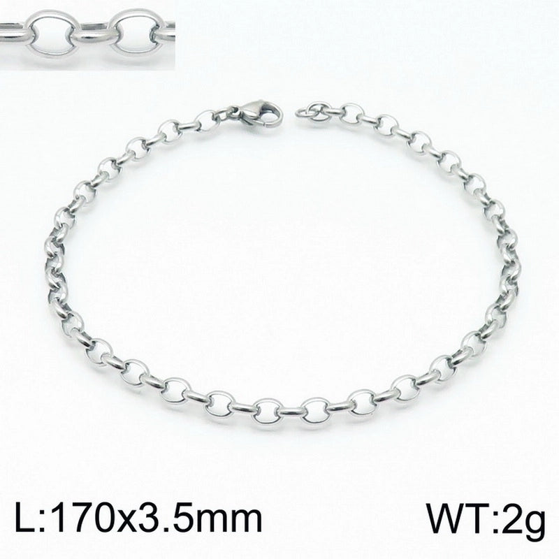 Fashion Geometric Titanium Steel 18K Gold Plated Bracelets In Bulk