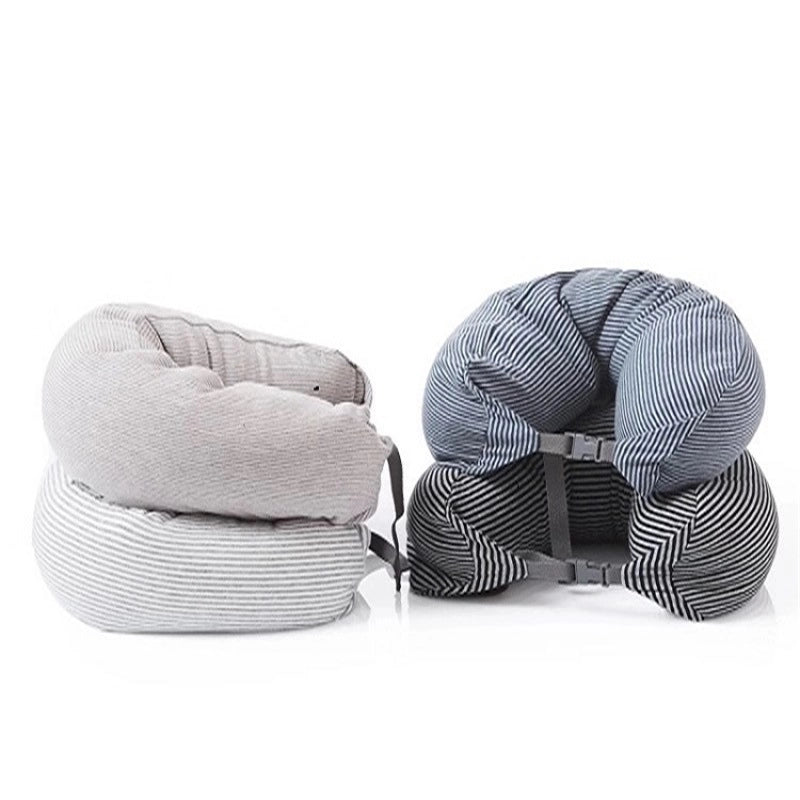 Good Product Foam Particle Pillow Unprinted U-shaped Pillow Cervical Pillow Travel Pillow Neck Pillow Waist Pillow A Generation Of Hair