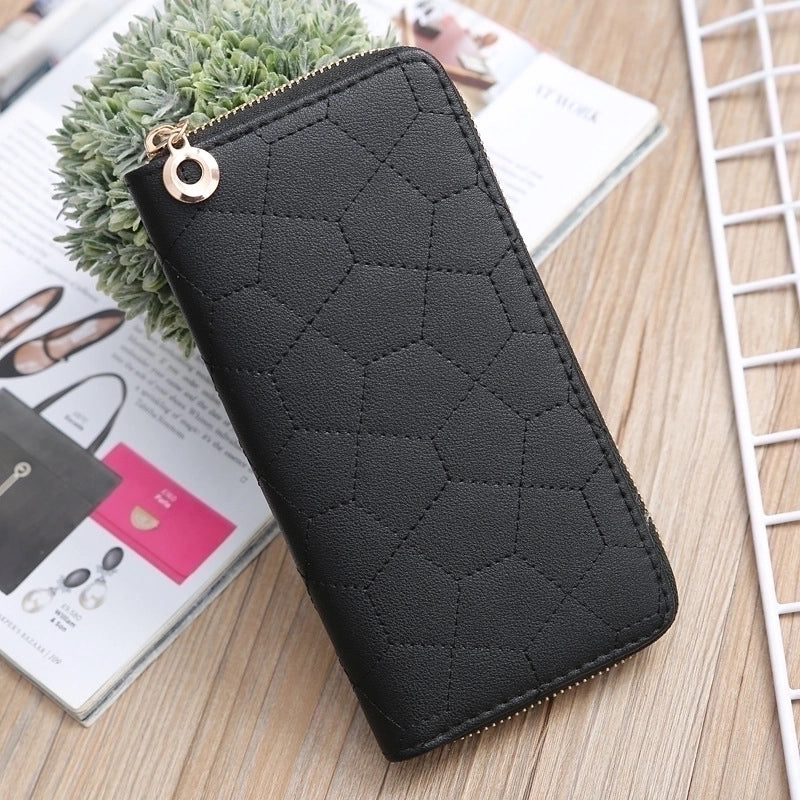Accessories New Fashion Sewing Thread Geometric Pattern Clutch