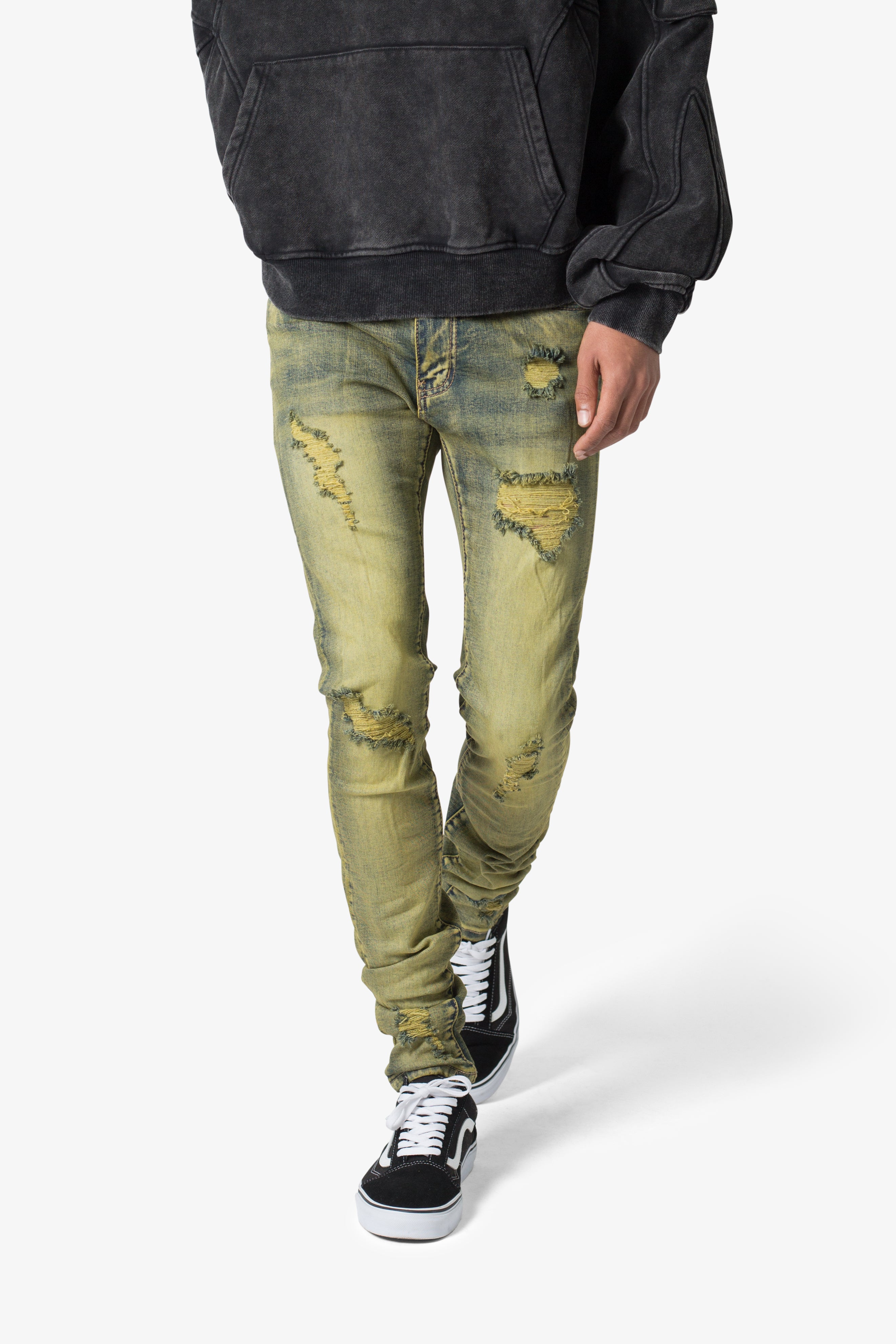 X609 Algae Skinny Denim - Green