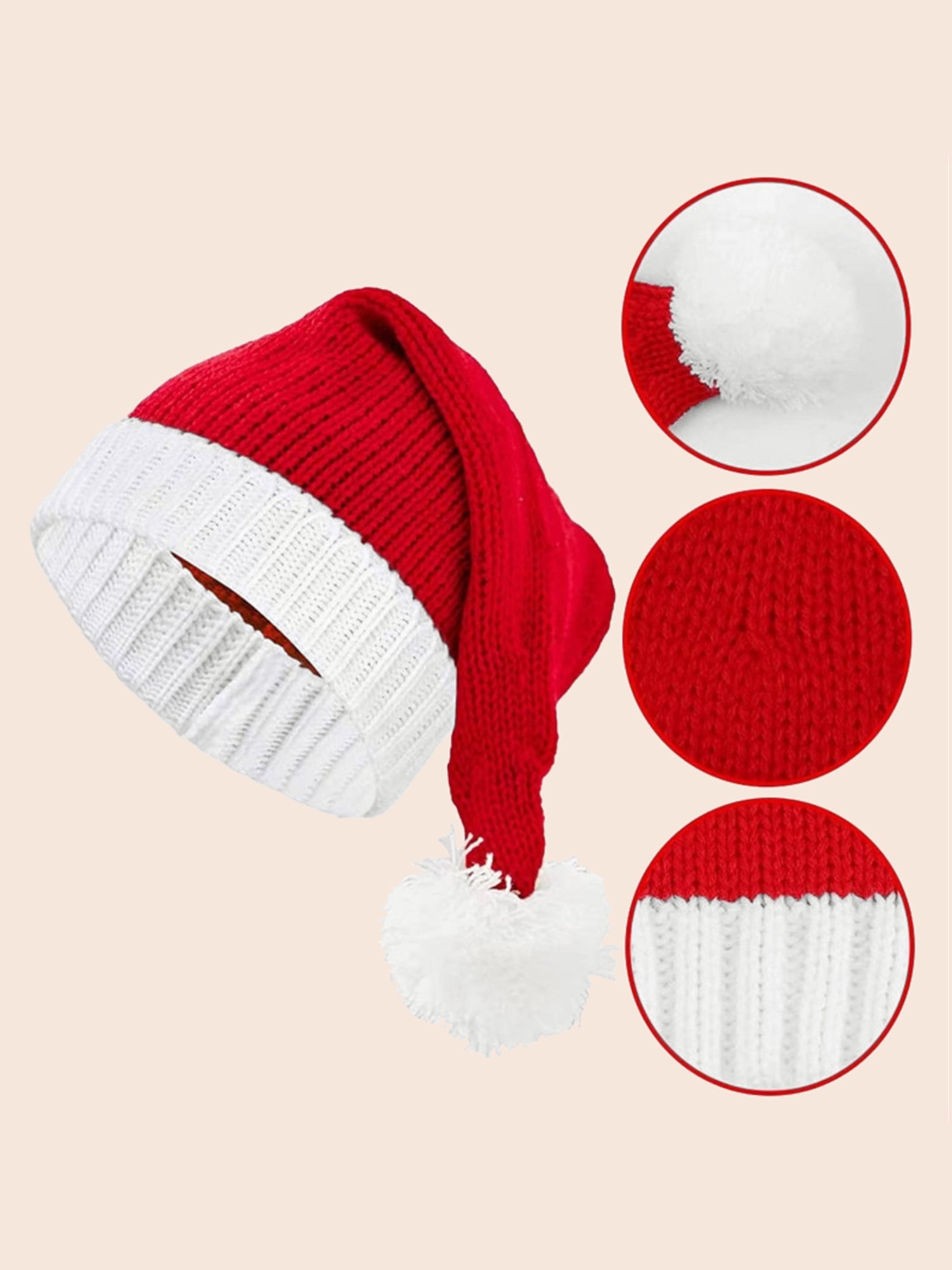 Festive Elastic Knit Beanie