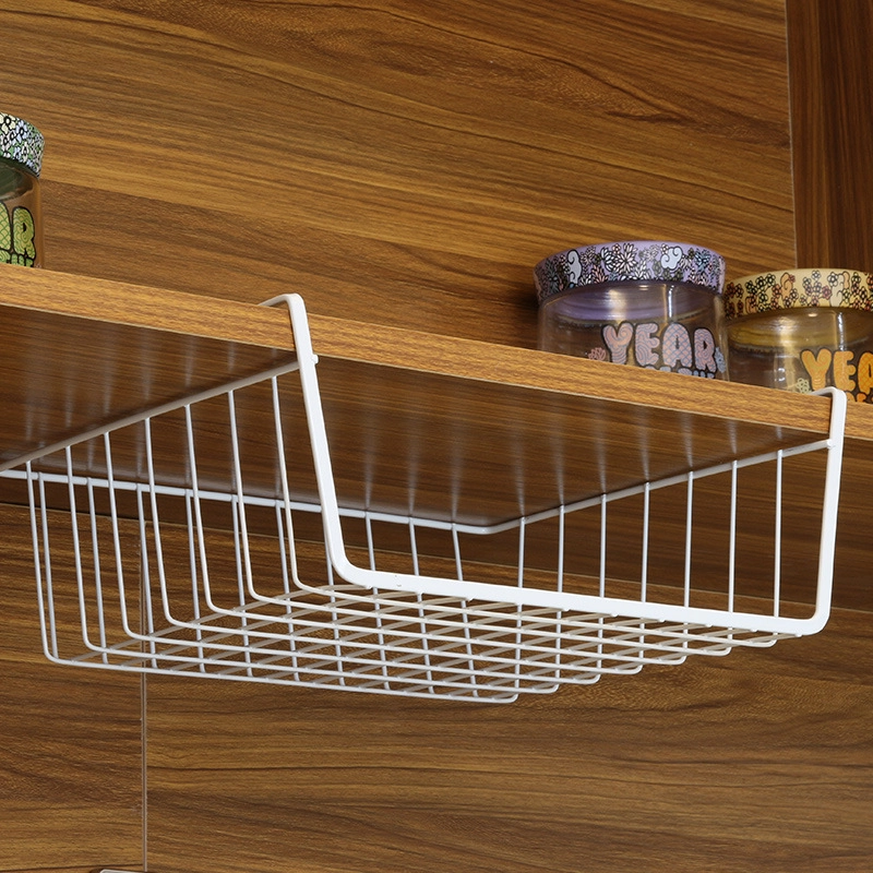 Casual Solid Color Iron Storage Basket