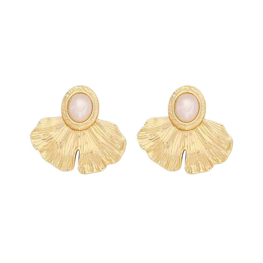 Pearl Flower Heart Earrings Butterfly Stainless Steel Earrings Earrings E593