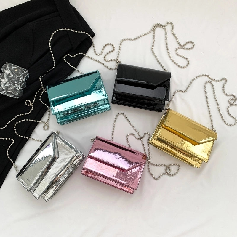 Women's All Seasons Pu Leather Solid Color Streetwear Square Magnetic Buckle Square Bag