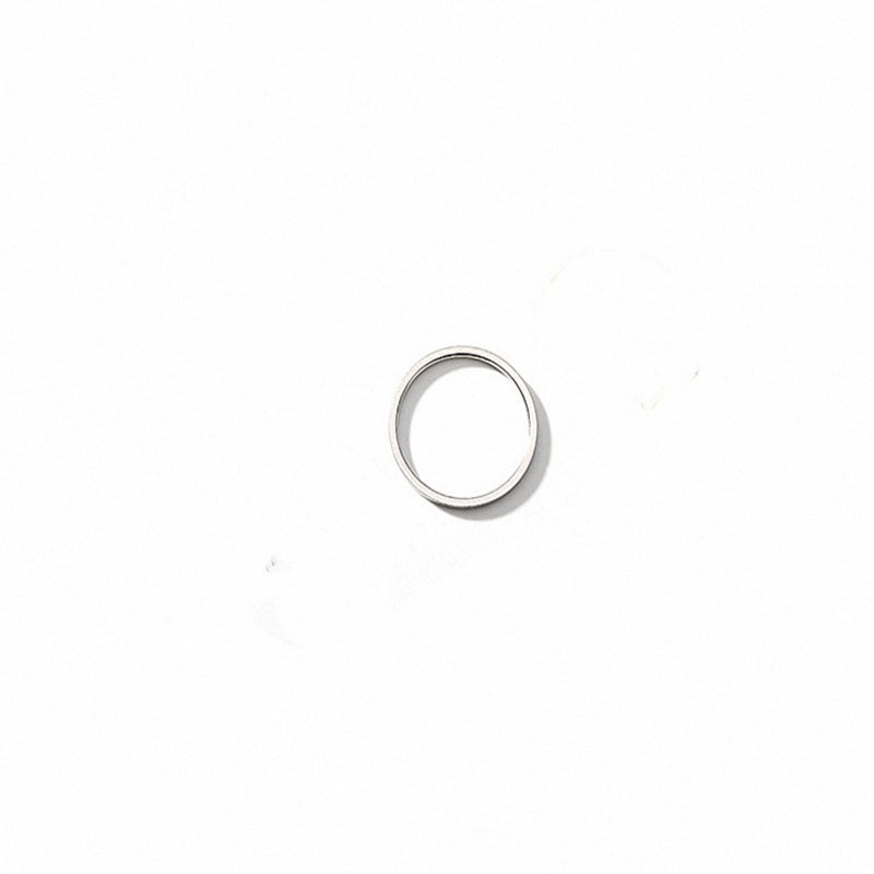 Fashion Circle Titanium Steel Rings Plating Stainless Steel Rings