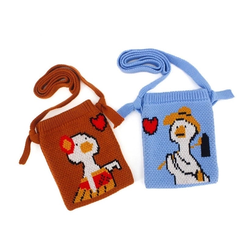 Women's Mini Polyester Animal Streetwear Open Crossbody Bag