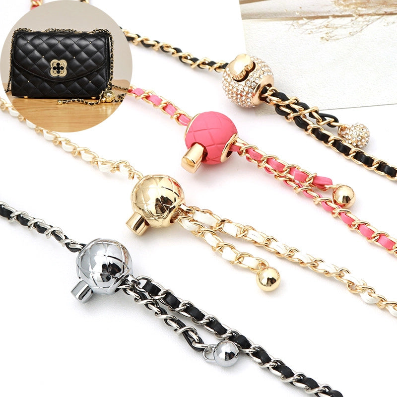 Alloy Solid Color Bag Chain Bag Straps