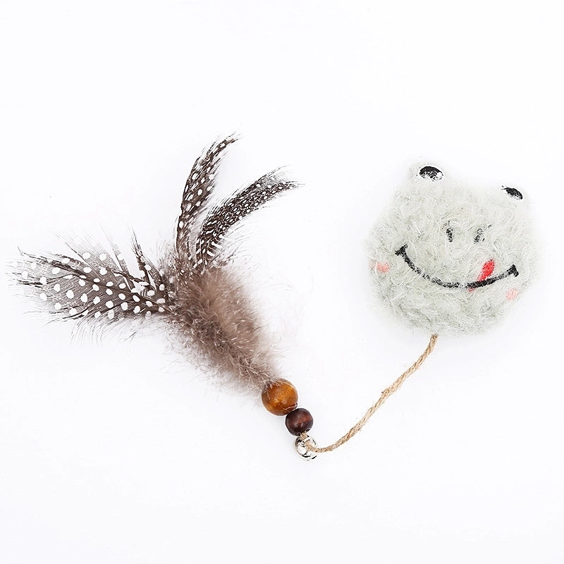 Pet Cat Toy New Cartoon Avatar Plus Feather Catnip Pet Supplies