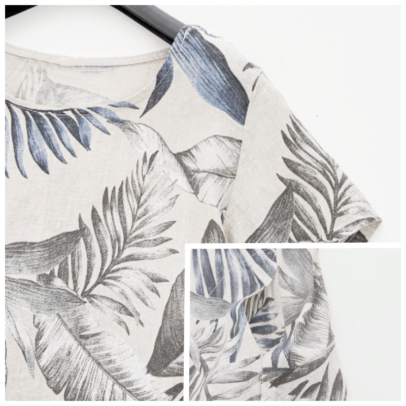 🎁LAST DAY 49% OFF🔥Women's Botanical Print Round Neck Dress