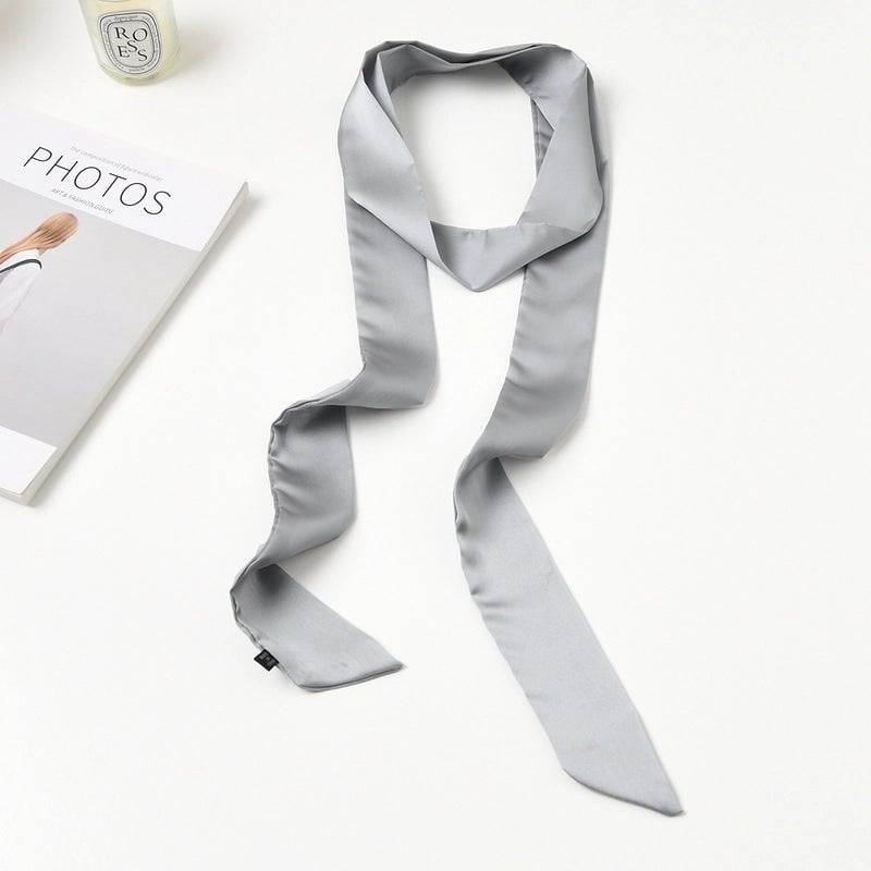 Women's Fashion Solid Color Satin Silk Scarves