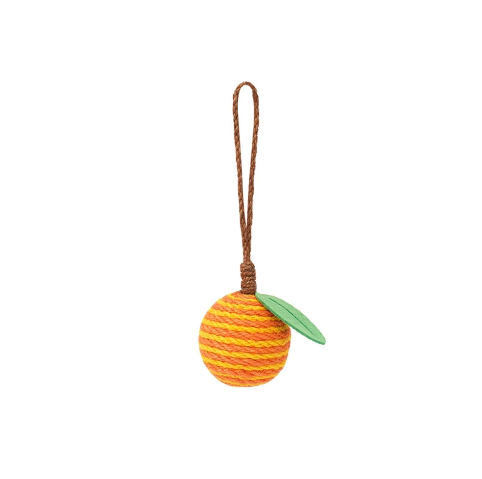 Fruit Party Hangable Natural Sisal Cat Toy Chasing And Chewing Balls