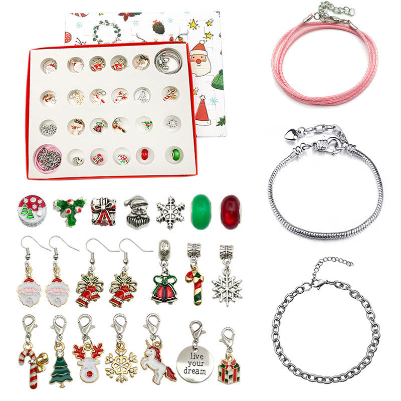 Diy Christmas Advent Calendar Bracelets Set