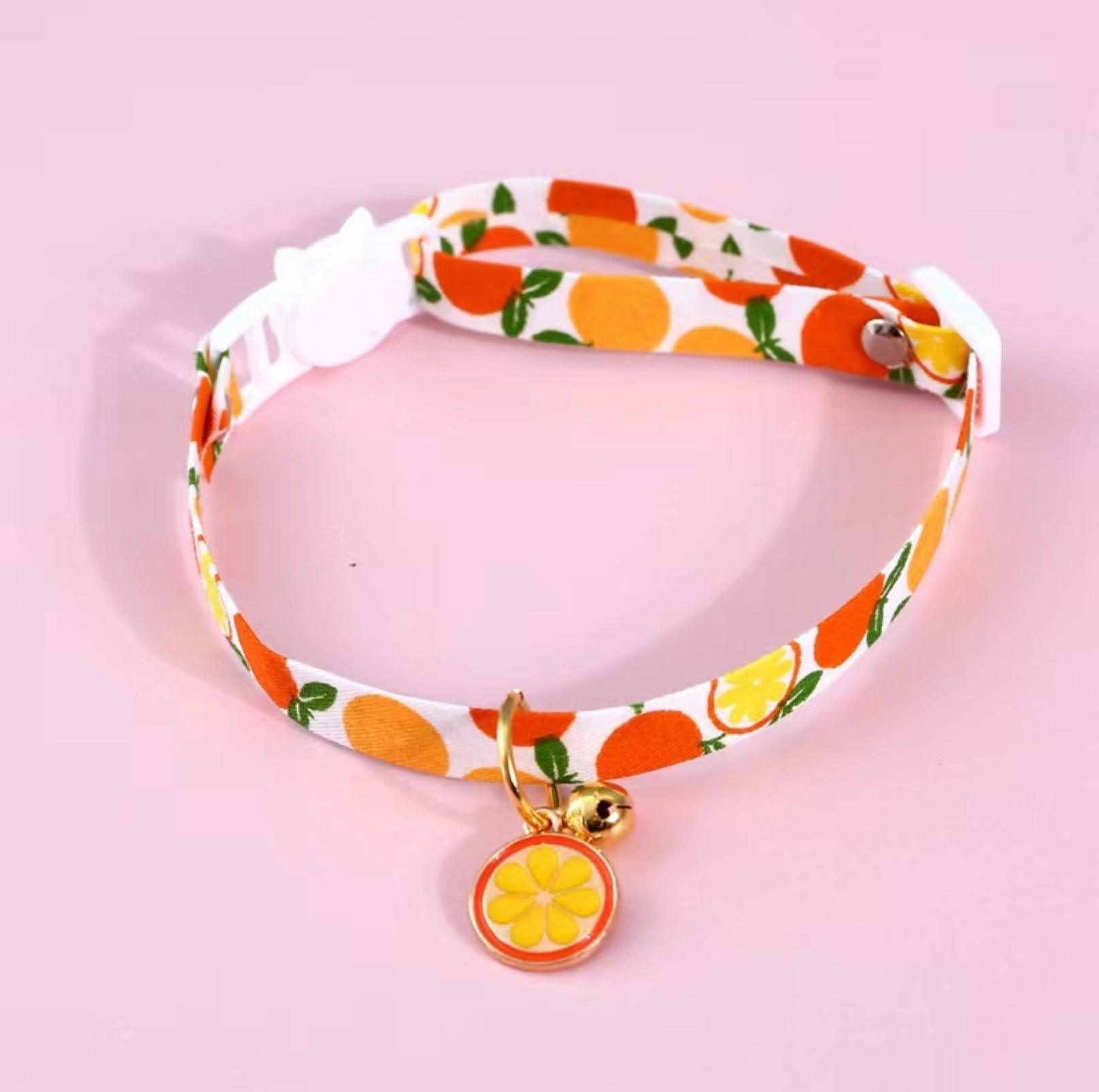 Fruit Series Pendant Style Adjustable Pet Collar