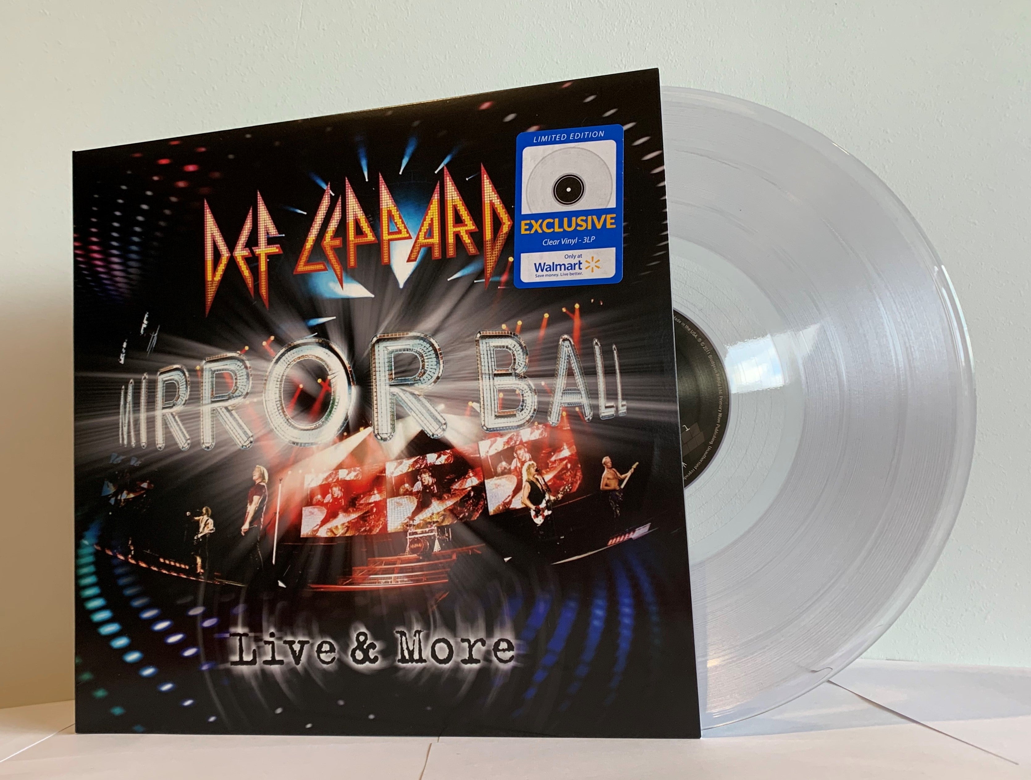Def Leppard - Mirror Ball Live & More Exclusive Limited Edition Transparent Clear Vinyl [3LP_Record]
