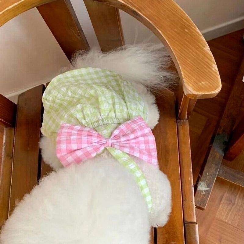 Minimalist Classic Style Cotton Color Block Pet Clothing